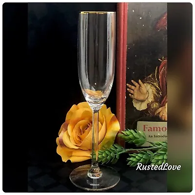 $56 • Buy Lenox McKinley Champagne Glass With Gold Rim 9  - 1    *