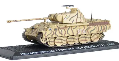 Panzerkampfwagen Panther 1944 Tank German Wehrmacht Military Model Diecast 1:72 • £12.99