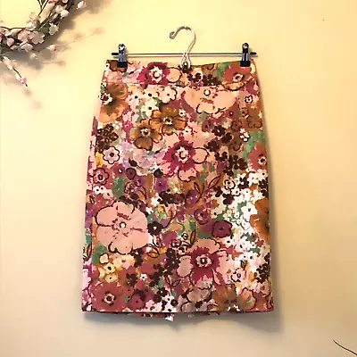 J. CREW Floral Pencil Skirt Textured Size 0 • $18