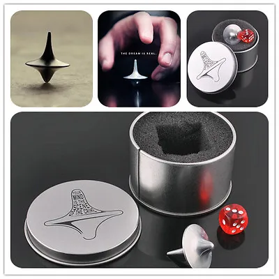 Quality Inception Totem Accurate Spinning Top Zinc Alloy Silver Vintage*FM • $3.32