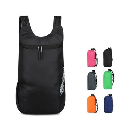 $13.29 • Buy Rucksack Backpack Small 10L Folding Waterproof Light Bag Camping Hiking Walking