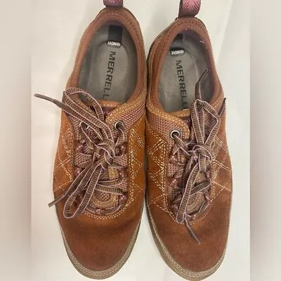 Merrell Women’s Mimosa Glee Cinnamon Suede Walking Fashion Shoe Size 7.0 • $14.95