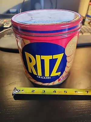 Vintage Cracker Tin  Ritz Cracker Keeper  • $7.99