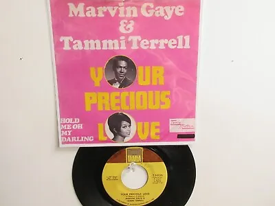 💥' Marvin Gaye / Tammi Terrell ' Hit 45+picture  [your Precious Love]  1967💥 • $15.99