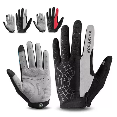 Touch Screen Gloves Motorcycle Full Finger Gloves Breathable Men's Sport Gloves • $9.99