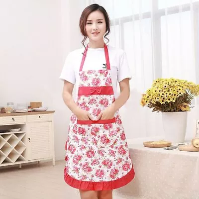 Adjustable Cooking Apron With Pockets Woman Apron Kitchen Apron  Woman/Ladies • £3.89