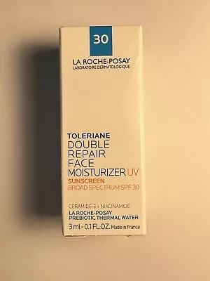 La Roche-posay Toleriane Double Repair Moisturizer UV Spf 30 Sample 3mL 0.1oz • $8.98