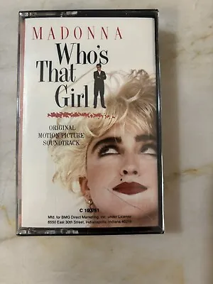 New Who's That Girl Original Motion Picture Soundtrack By Madonna Cassette Tape • $11