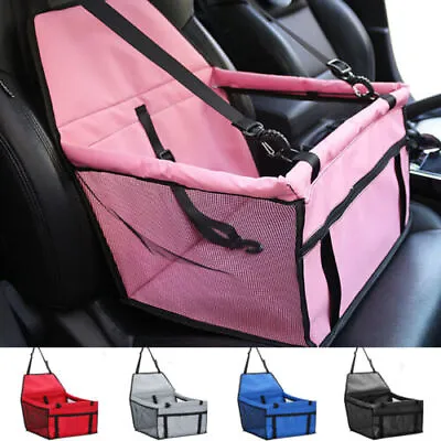 Pet Travel Safety Carry Bag Basket Dog Booster Car Seat Cover Pad Mat Waterproof • £22.34