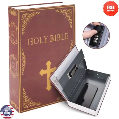 Book Safe Box Lock Vault Water Fire Proof Home Money Gun Cash Sentry Protection • $21.80