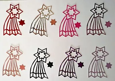 8 Gorgeous Shooting Star Card ToppersVarious Colour Choices (Set 3) • £2.99