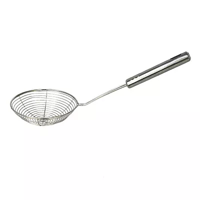 £7.99 • Buy Mesh Strainer Ladle Stainless Steel Spider Skimmer Frying Spoons Kitchen Utensil