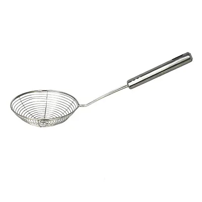 Mesh Strainer Ladle Stainless Steel Spider Skimmer Frying Spoons Kitchen Utensil • £7.99