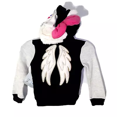 My Little Pony Hoodie 3T Toddler Sia Sherpa Zip Embroidered Big Bow Wing Bang • $15.32