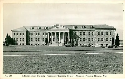 WWII Aberdeen Proving Ground Administration Building UNP UNP WB Postcard N17 • $9.86