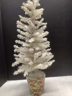 Small Christmas Tree White Artificial 22.5” Table Top Natural Style Pine Tree • $16.99