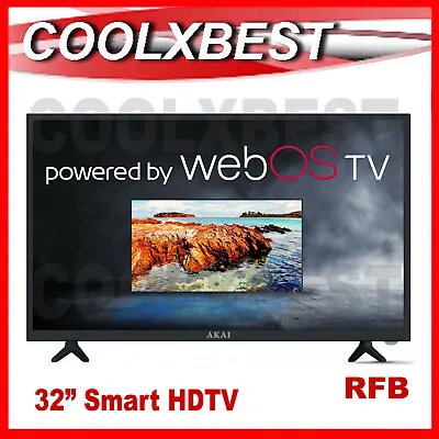 AKAI 32  80cm DIGITAL HD LED SMART TV WebOS ThinQ NETFLIX YOUTUBE RFB SERIES 6 • $202.98