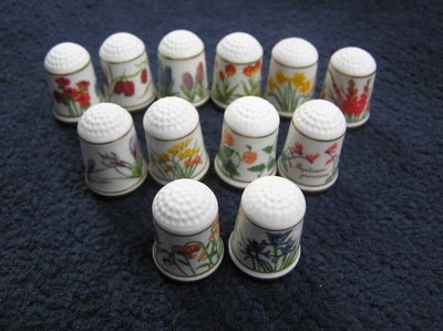 £5 • Buy A Set Of 12  Flower, FRANKLIN PORSELEIN, BLOEMEN VAN NEDERLAND