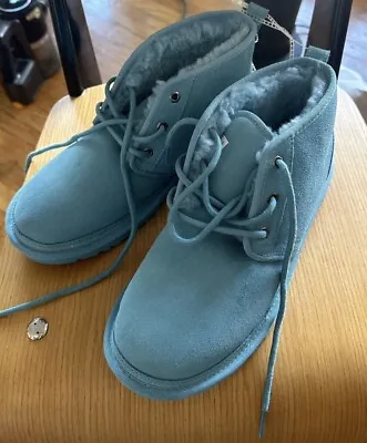 UGG Men's Suede Shearling Chukka Boots - Blue - Size 9 • $25