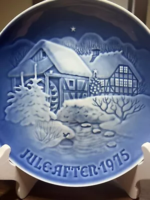 B & G Christmas Plate JULE AFTER Bing & Grondahl 1975 • $8