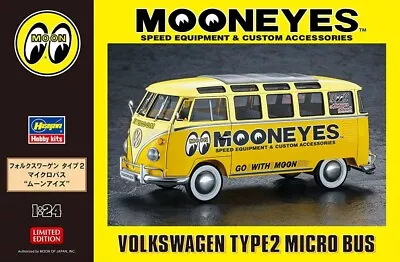 Mooneyes VW T1 Split Screen Kombi Model Kit Hasegawa 1:24 Scale Limited Edition • $75