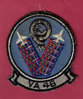 VA-46 ATKRON CLANSMEN U S NAVY PATCH F9F Panther Cougar A-4 Skyhawk A-7 Corsair • $5