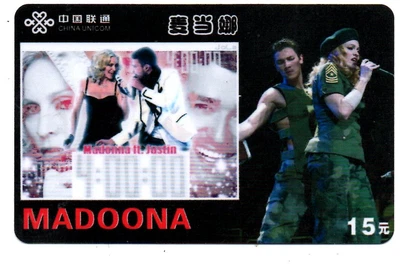 £1.75 • Buy China: Phone Card - Madonna Louise - Sexy Girl - US Singer/607