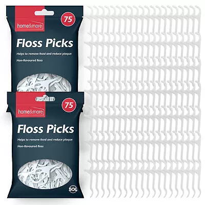 150pk Dental Floss Sticks | Interdental Tooth Harps Teeth Picks Oral Plaque Care • £3.99