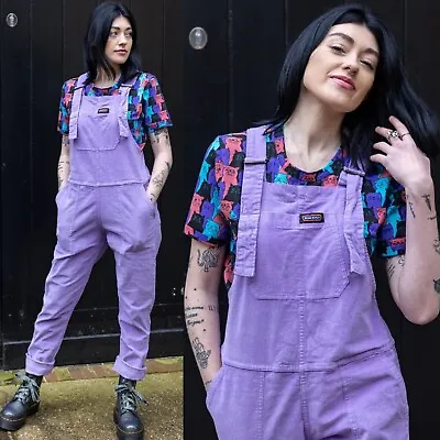 RUN AND FLY Lavender Stretch Corduroy Dungarees Overalls Lilac Purple 4XS-4XL • $148.97