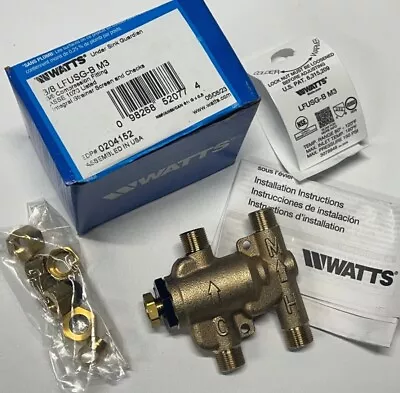 NEW Watts Thermostatic Mixing Valve Lead Free Brass 3/8  LFUSG-B M3 0204152 1070 • $65