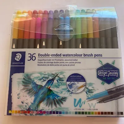$19.99 • Buy Staedtler  Double Ended Watercolour Brush Pens Assorted Colour Pack 3001 TB36