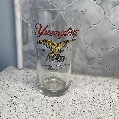 Vintage Yuengling Beer America's Oldest Brewery Eagle Pint Beer Glass • $4