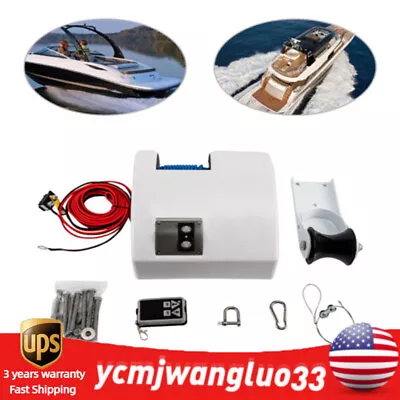 Electric Windlass Anchor Winch Wireless Remote Controlled Marine Saltwater 12V • $160.20