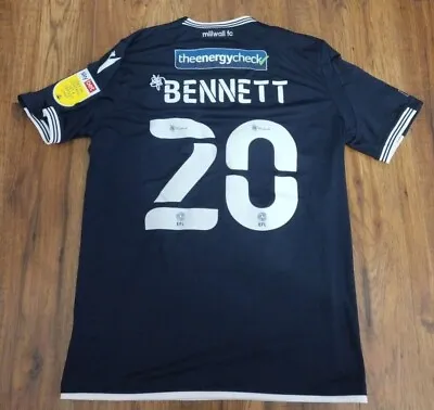 Mason Bennett 20 - Millwall Player Issued/Worn Match Shirt 2020/21 Season • £125