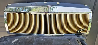 1986 - 1987 Cadillac Seville Eldorado Chrome & Gold Grill & Hood Cap E&G Classic • $850