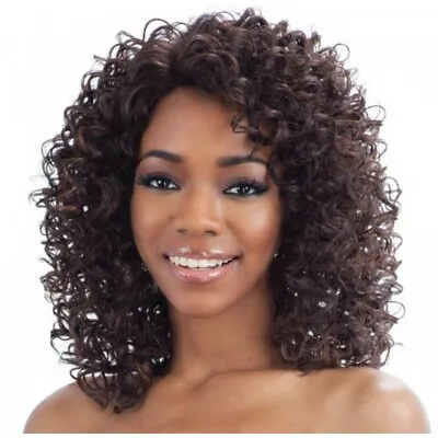 Freetress Equal Synthetic Deep Invisible L Part Lace Curly Hair Wig Jaymie • £33.81