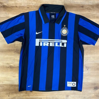 $150 • Buy Inter Milan 2008 Nike Home Serie A Italy Soccer Jersey Adult Xl
