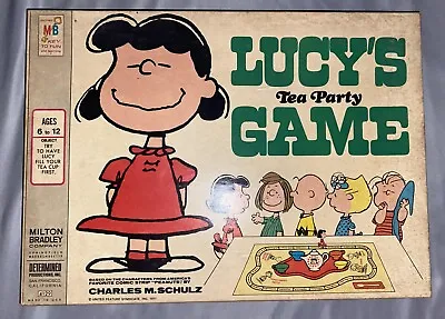 Vintage 1971 Charles Schulz Peanuts Milton Bradley Lucy's Tea Party Game 4129 • $20