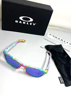 $242.99 • Buy New Oakley Frogskins Swirl Sunglasses Violet Purple Lens Rare Limited Edition