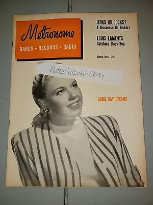 Metronome Magazine Mar 1948 Doris Day Louis Armstrong Vic Damone Lionel Hampton • $19.99