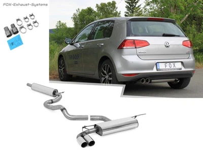 $1152.98 • Buy  Sports Exhaust System From Kat VW Golf 7 1.2 1.4TSI 1.6TDI 2x80 Mm Double Wall