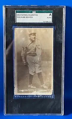 1914 Fatima Rube Benton T222 Baseball Card SGC Authentic • $125