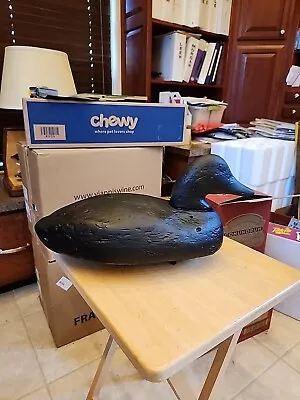 Vintage Black Duck Decoy. Balsa Wood Body. Herters??? • $40