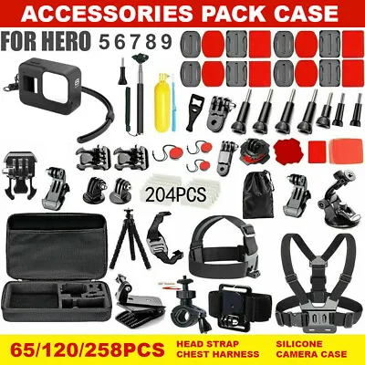 GOPRO Accessories Pack Chest Head Monopod Float Mount For GoPro Hero 9 8 7 6 5 • $31.79