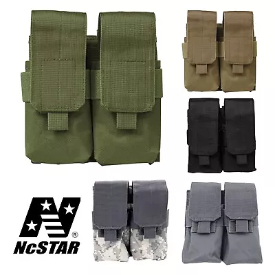 NcSTAR Tactical MOLLE PALS Modular Quad 5.56/7.62 Rifle Magazine Holster Pouch • $13.99