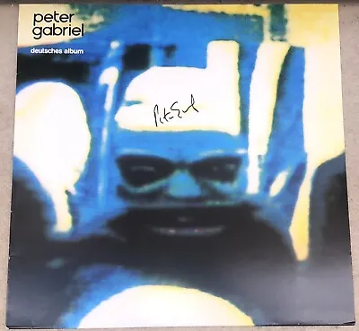 £149.99 • Buy Signed Peter Gabriel Deutsches Album Vinyl Record Rare Genesis Phil Collins