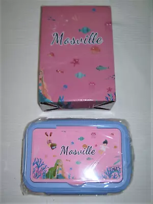 Mosville Pink Mermaid Bento Box Full Size Lunch Container 5 Portion Compartments • $9.95