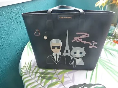 Karl Lagerfeld PARIS & Choupette Black Tote • £9.99