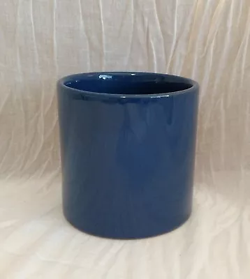HTF Mamma Ro Italy Pottery Terra Cotta Small Blue Canister • $6.95