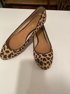 Matt Bernson Leather Cheetah Slight Wedge Shoes Size 7.5 M VGUC Leather • $39.99